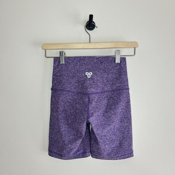 Aritzia TNA Action Cozy Fig Purple Biker Shorts sz XS - Picture 3 of 5